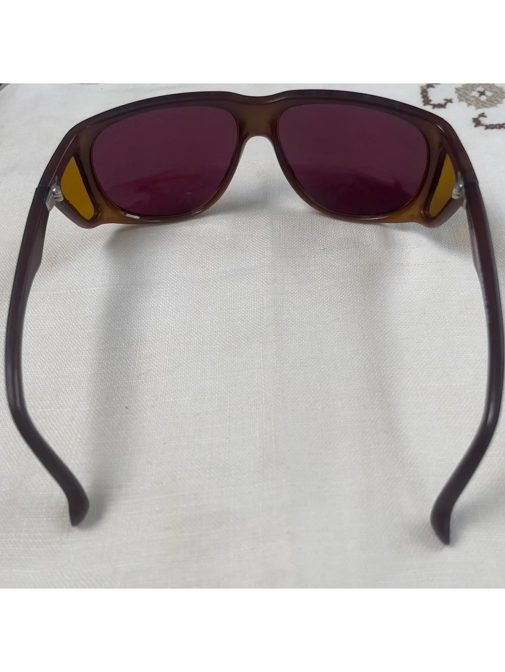 Vtg LL Bean Glacier Sunglasses Frame France 081 Brown/Plum